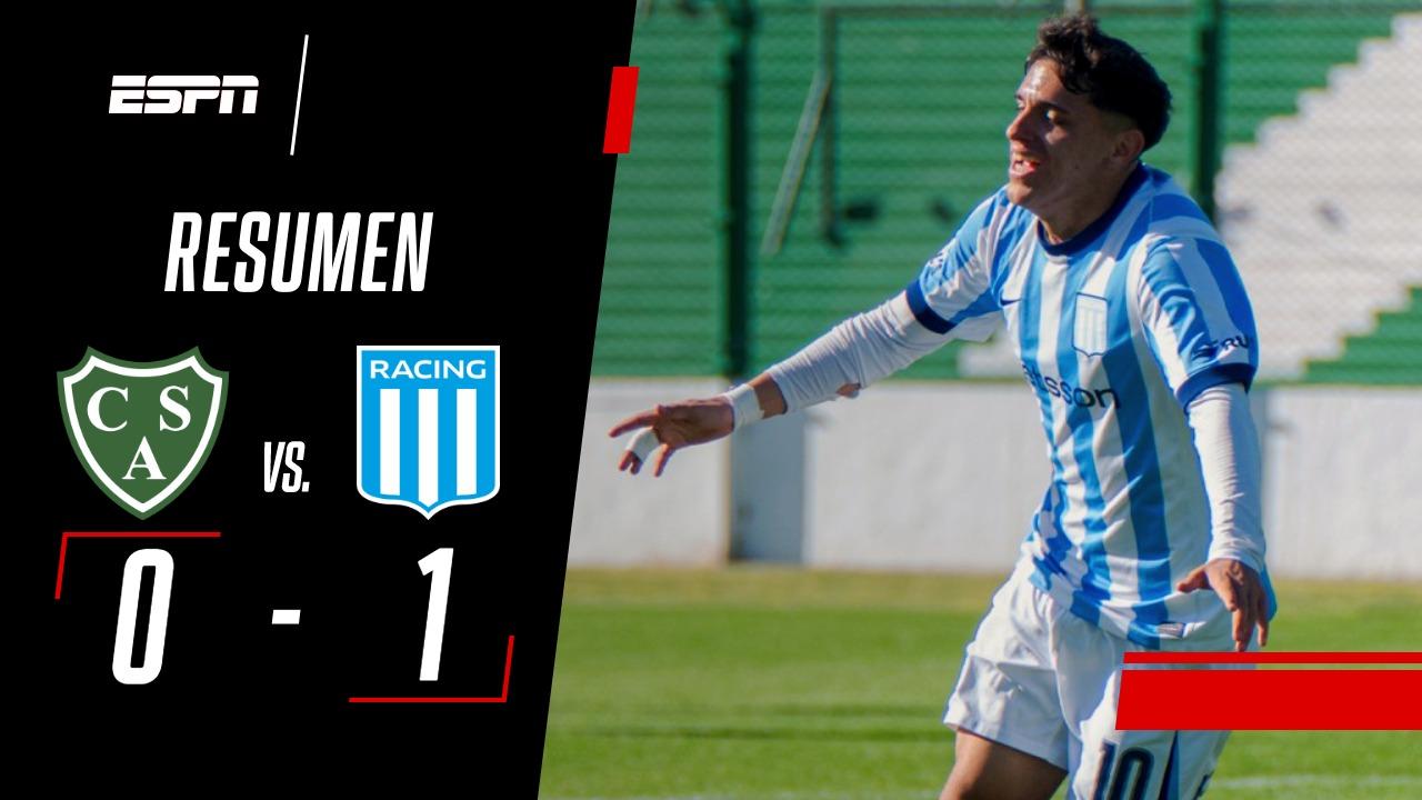 ¡Racing le cortó el invicto a Sarmiento y volvió a ganar en el Torneo Proyección!