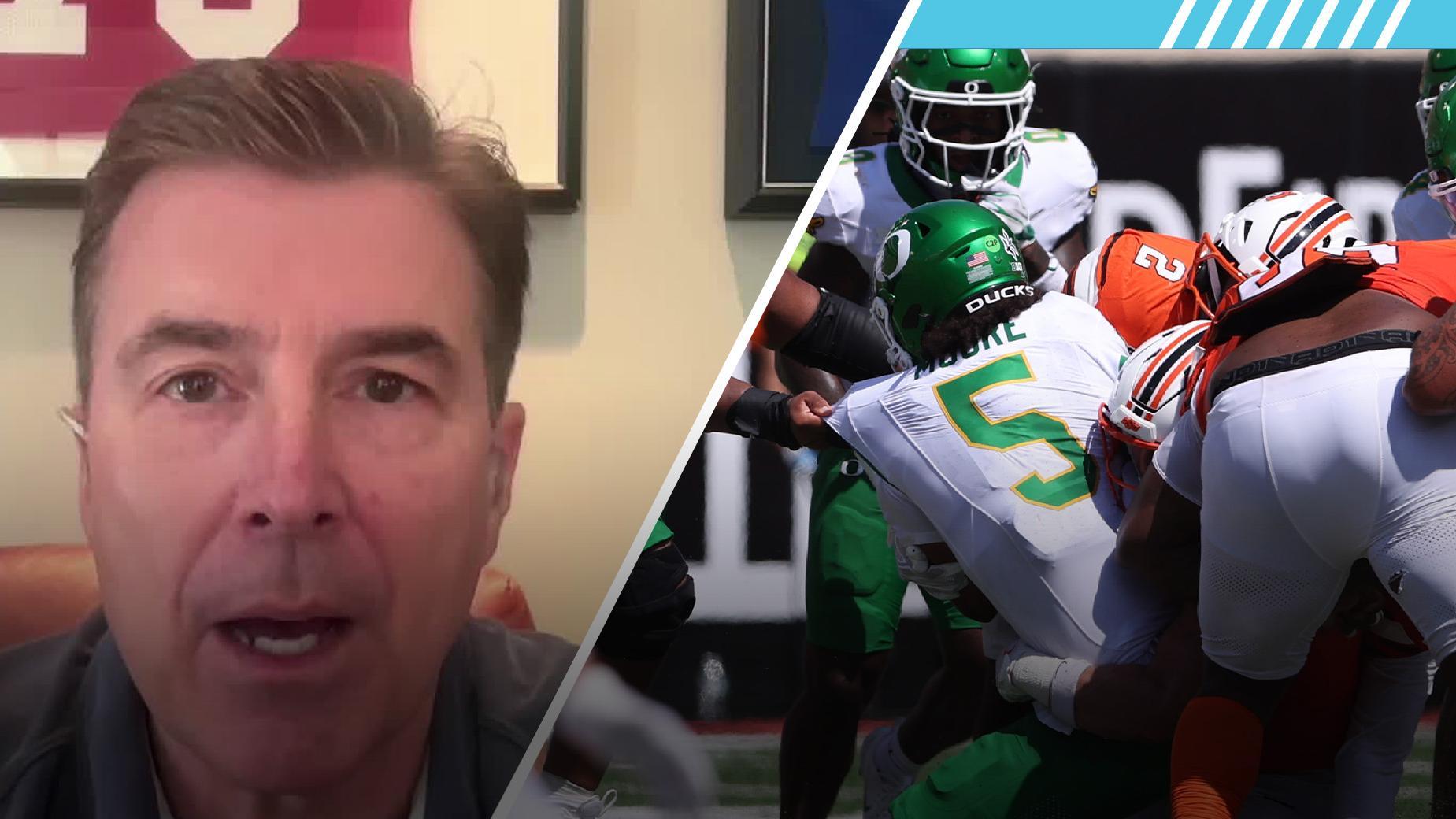 Rece Davis to McAfee: 'I am officially worried about Oregon'