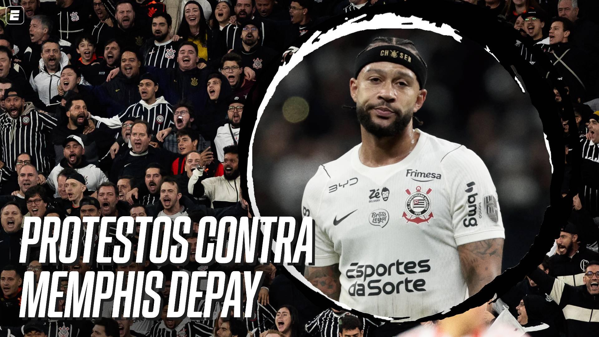 Xingamentos a Memphis Depay, confusão e mais: Corinthians deixa campo sob clima tenso após eliminação na Libertadores