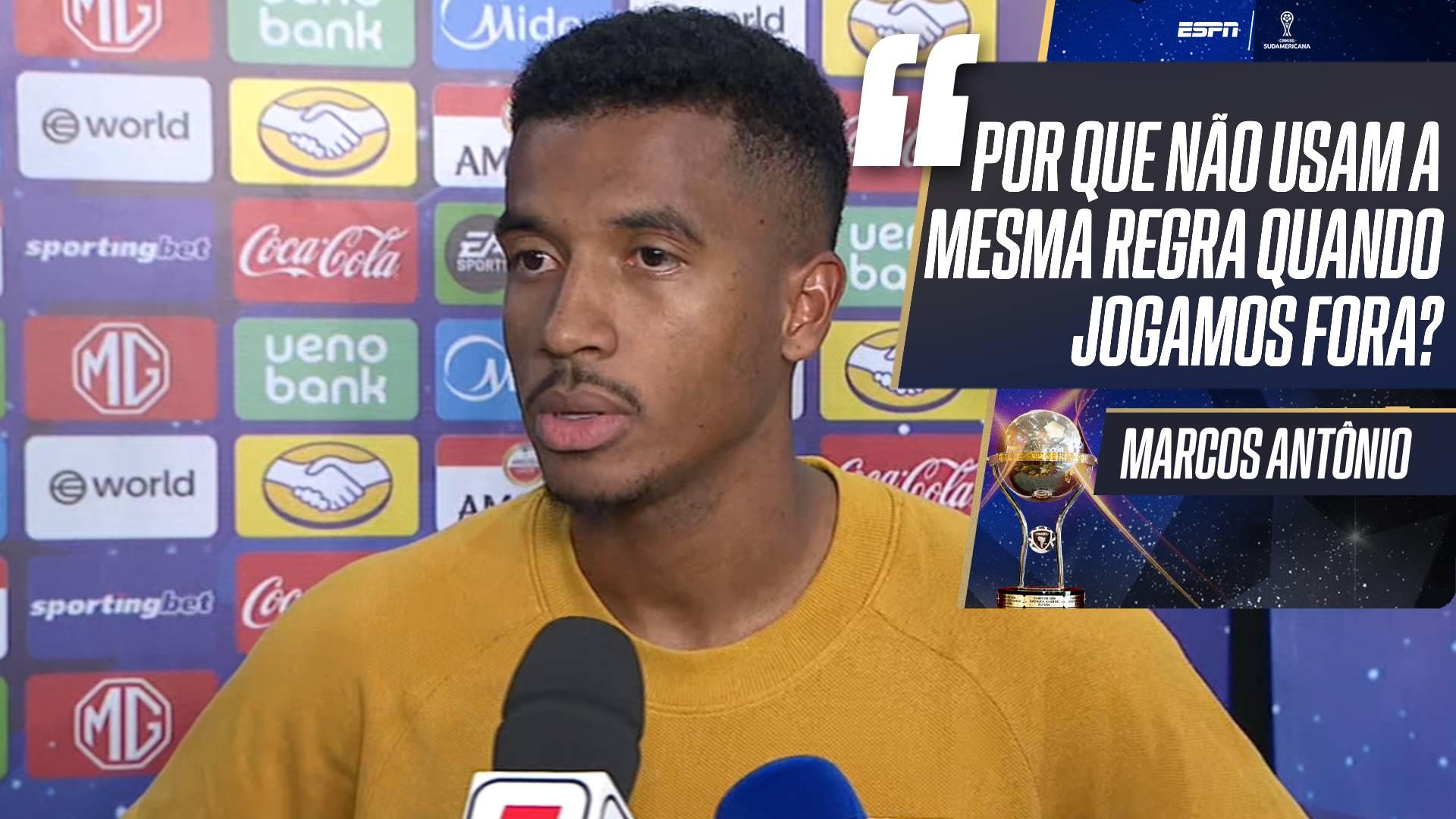 Marcos Antônio critica arbitragem e desabafa após eliminação do São Paulo para o Boca na Sul-Americana: 'Lá fora é....'