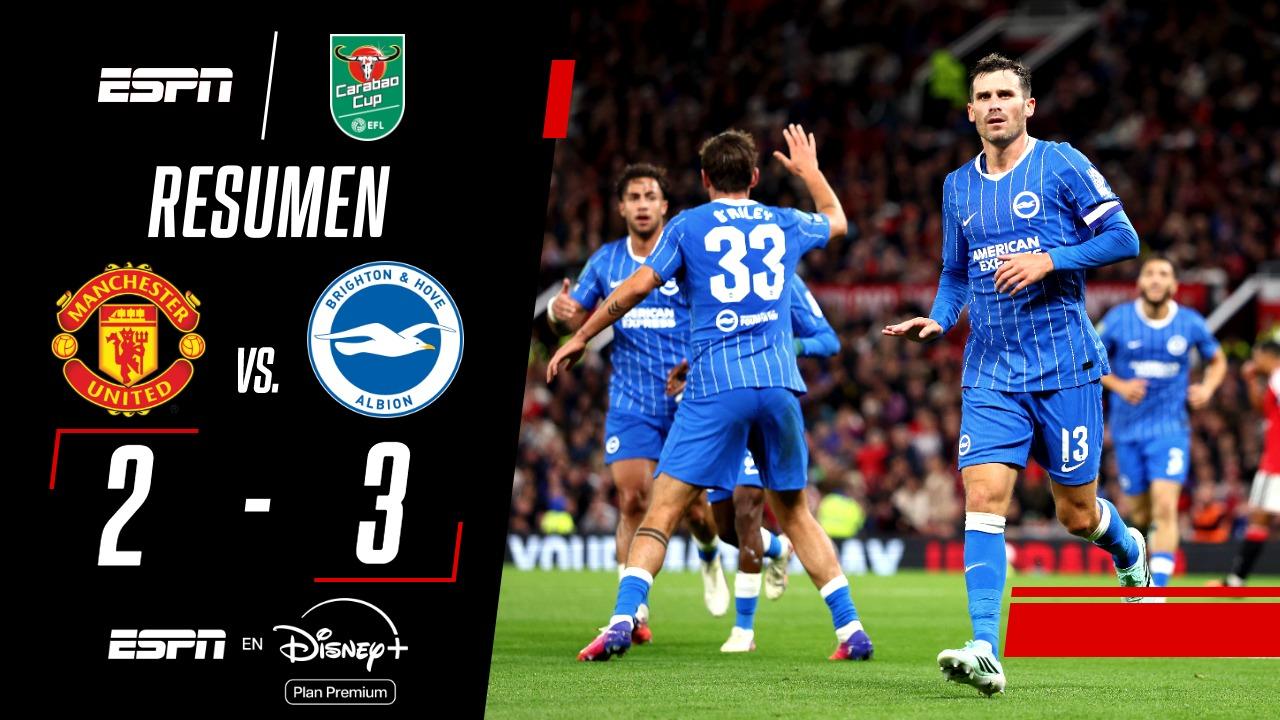 Del 0-2 al 3-2: ¡Brighton le remontó un partidazo al Manchester United!