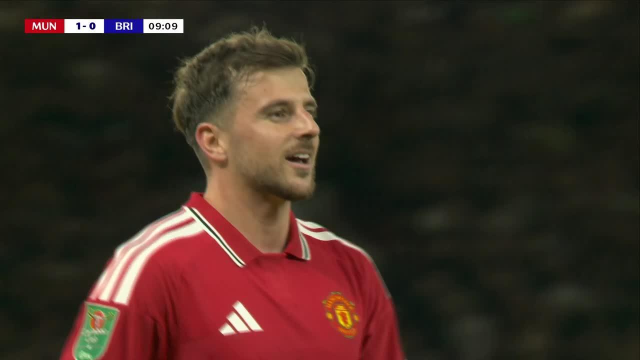 ¡Llegó el 2-0! Mount estiró la ventaja para Manchester United