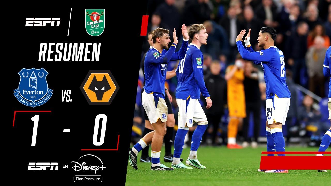 Carlos Alcaraz le dio la clasificación a Everton en la Carabao Cup