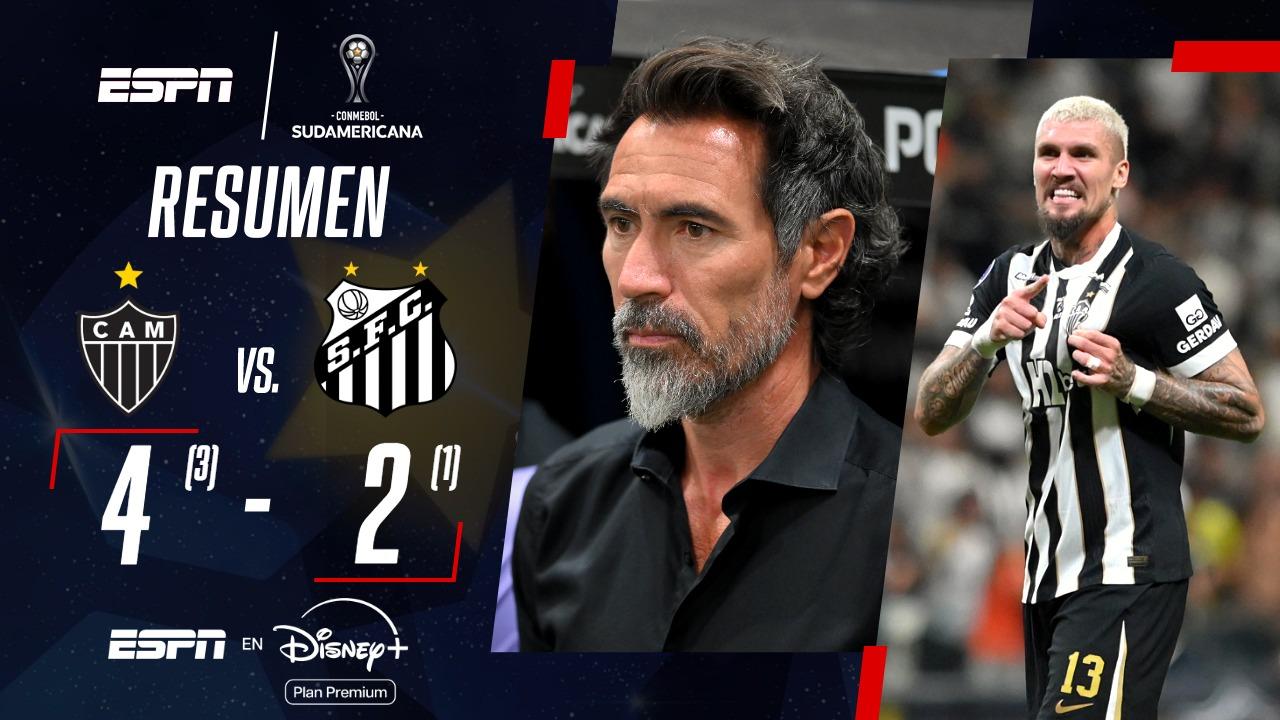 ¡Mineiro eliminó al Santos por penales en la CONMEBOL Sudamericana!