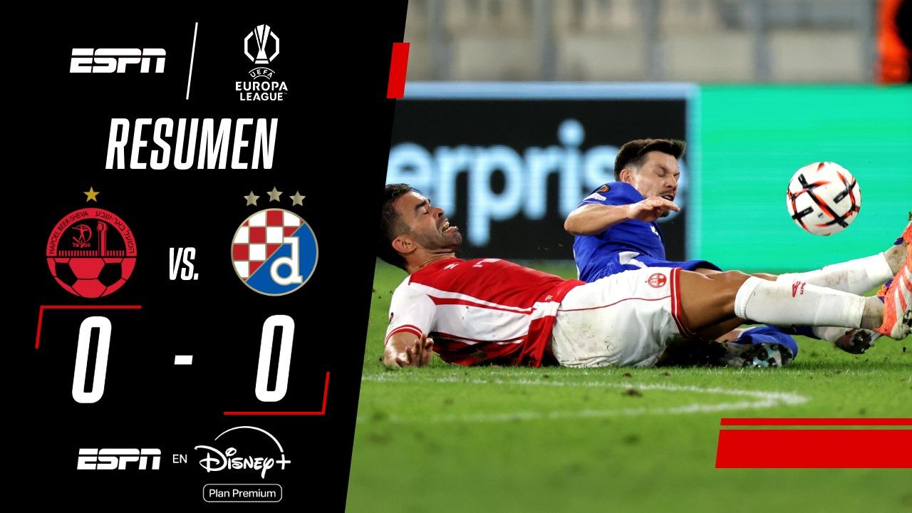 Hapoel Beer Sheva y Dinamo Zagreb empezaron la Europa League con un empate