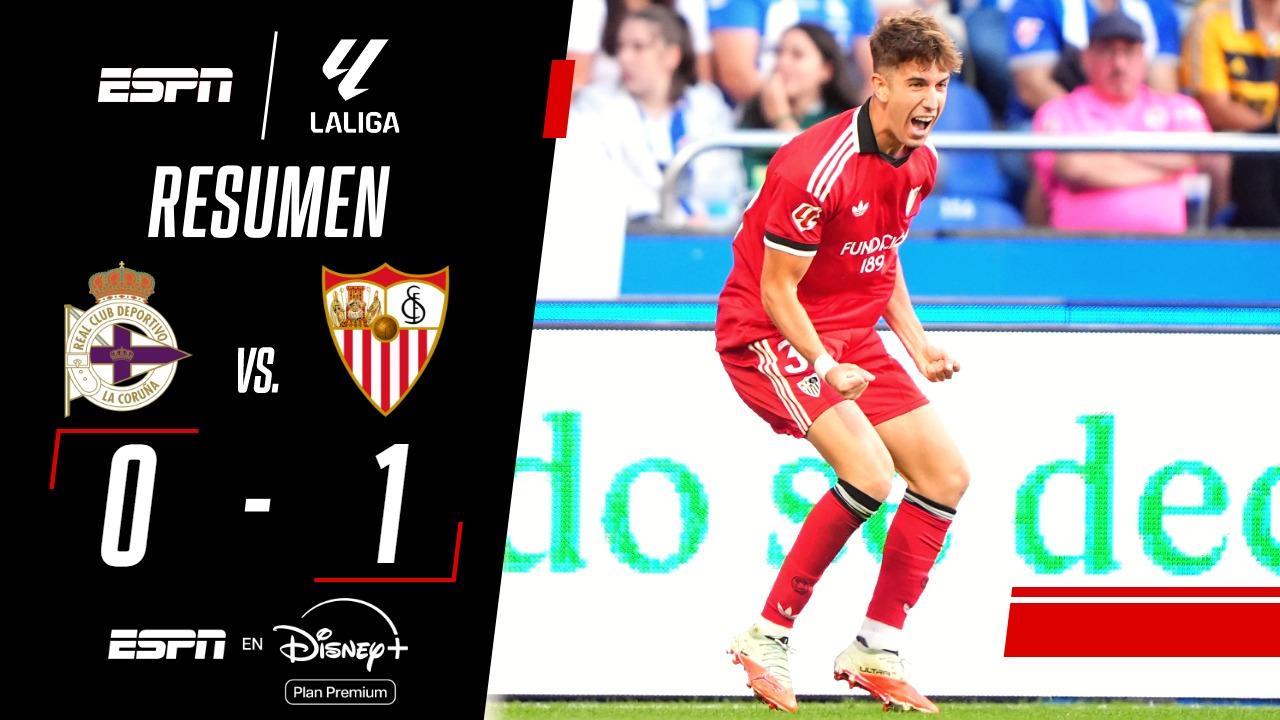 Sevilla se impuso ante Deportivo La Coruña y le propinó su primera caída en LaLiga