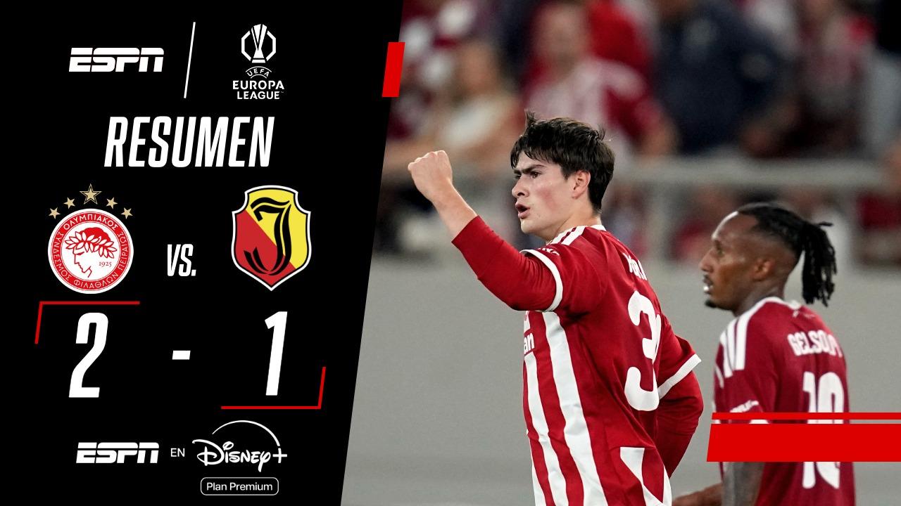 ¡Sobre el final, Olympiacos festejó en la Europa League!
