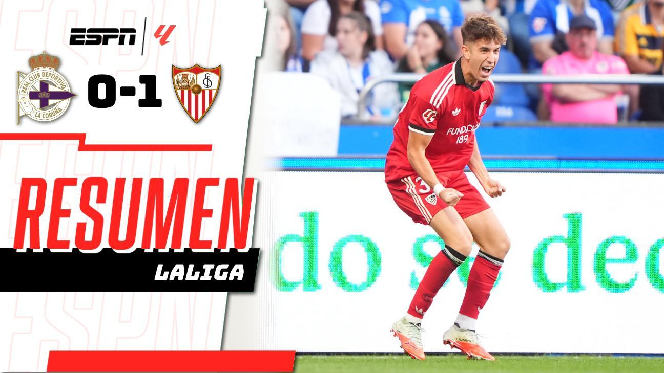 Miguel Sierra guía la victoria del Sevilla vs. Deportivo en LaLiga