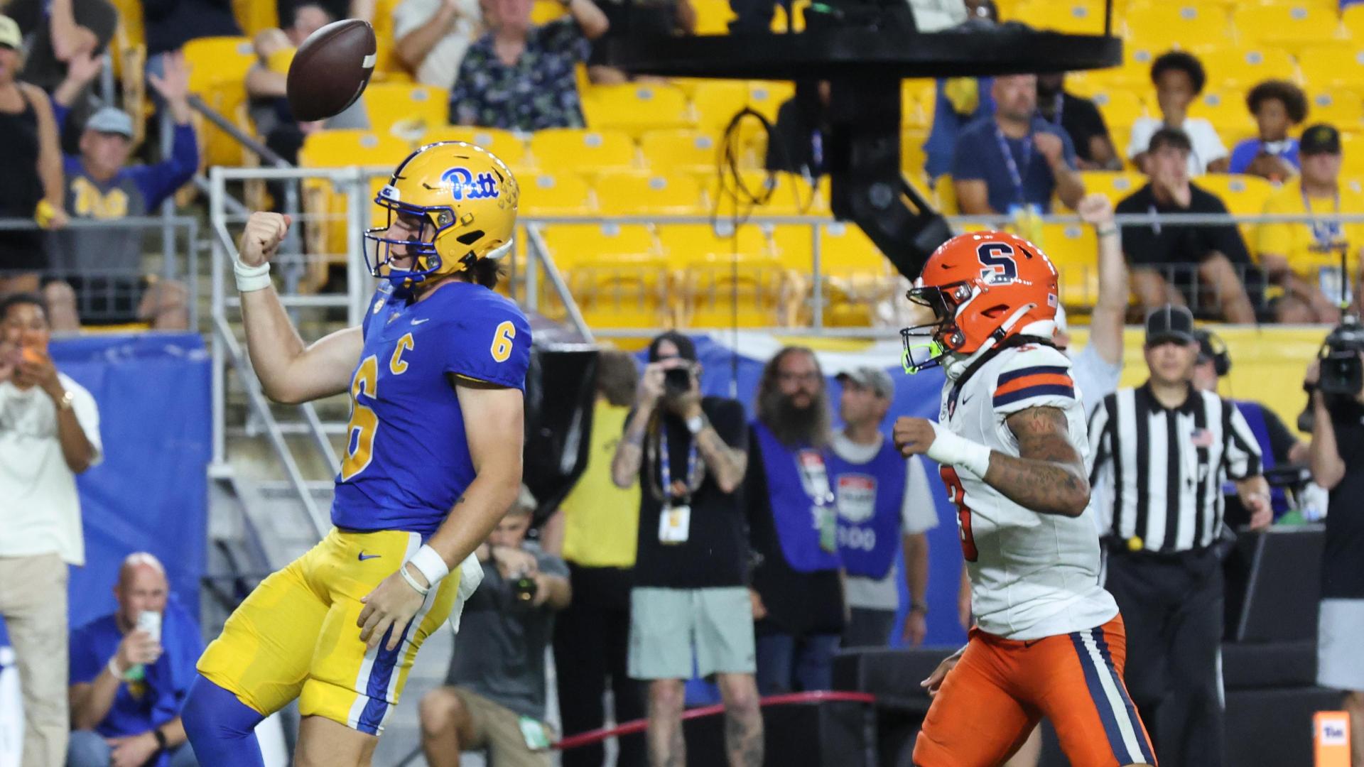Pitt stays perfect, improves to 3-0 by grinding its way to a 27-13 win over sloppy Syracuse