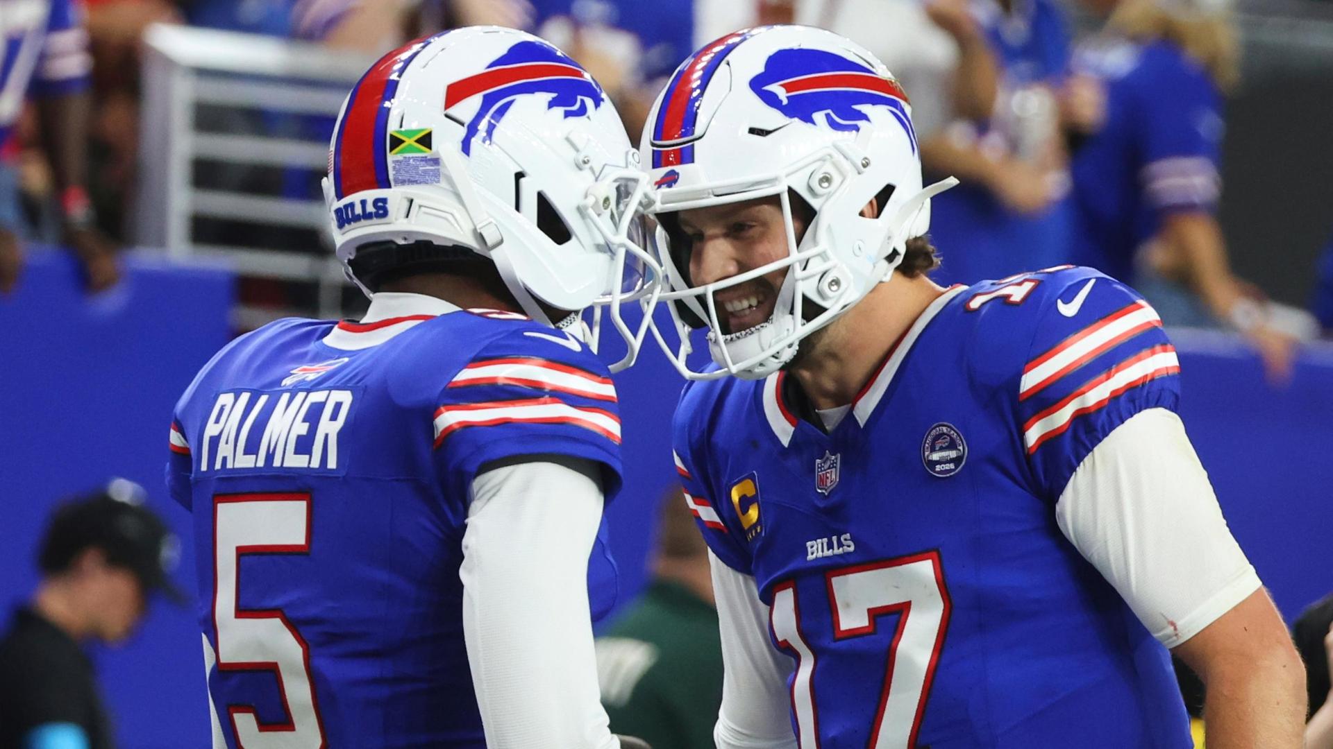 Josh Allen opens the Bills' new stadium with a 5-TD outing in a 41-31 win over the Lions