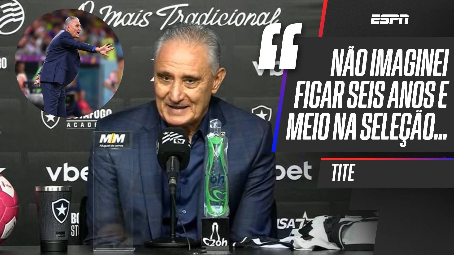 Tite cita Seleção Brasileira e admite expectativa por longevidade no Botafogo: 'Tomara que eu tenha a possibilidade'