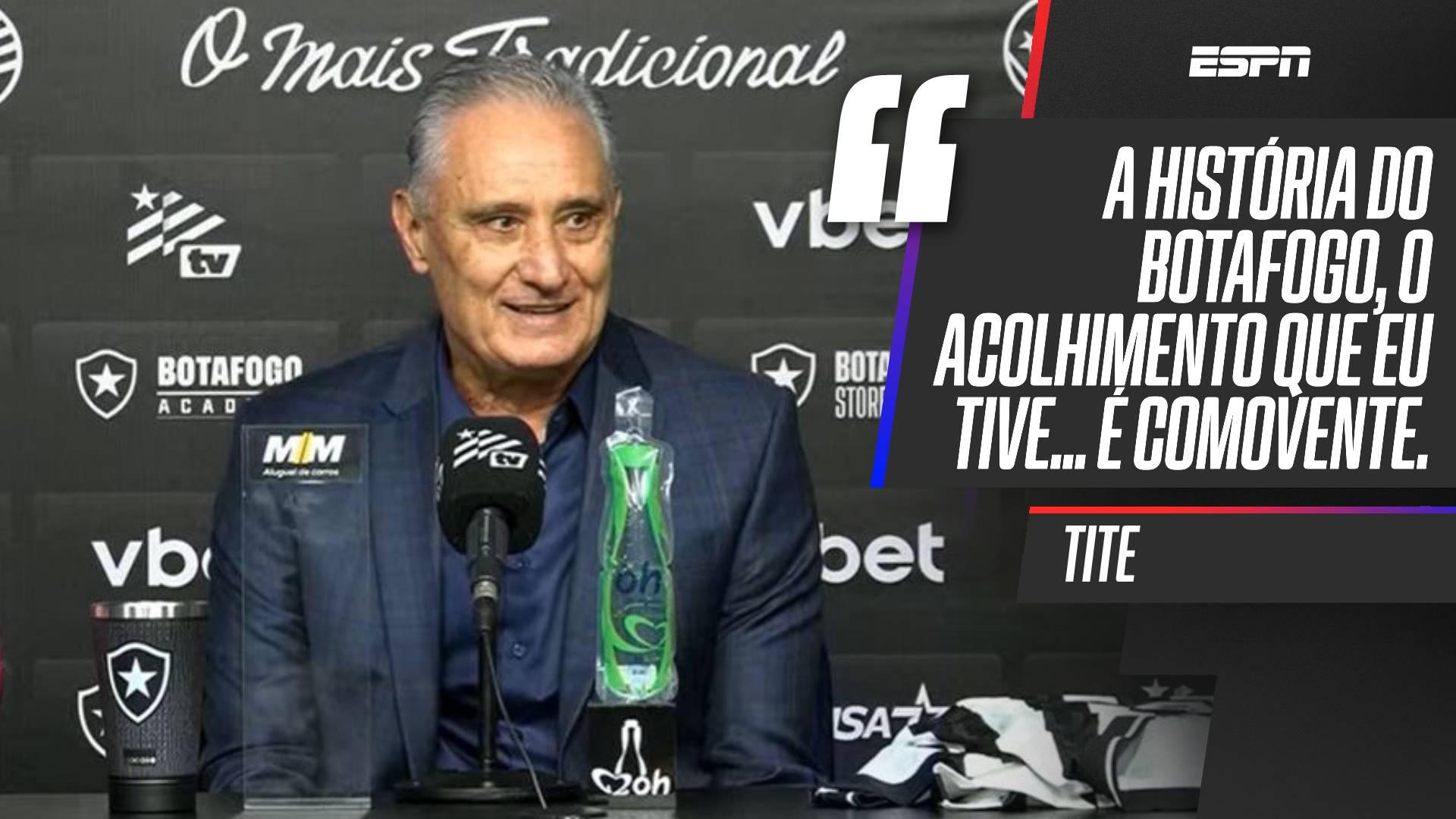 Tite explica por que aceitou convite para treinar Botafogo: 'Possibilidade do que eu entendo como futebol'