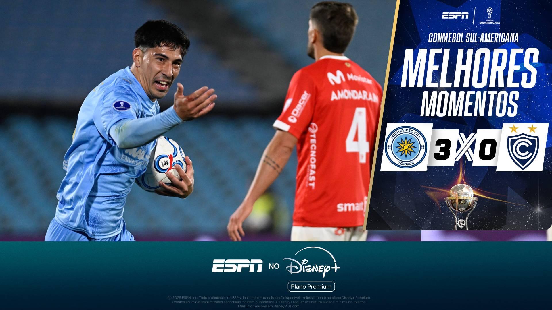 Montevideo City Torque busca classificação na Sul-Americana nos acréscimos após perder 1º jogo por 2 a 0 contra o Cienciano