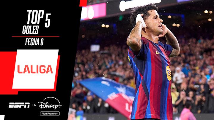 ¡Joao Cancelo se llevó todos los flashes en el top de goles de LaLiga!