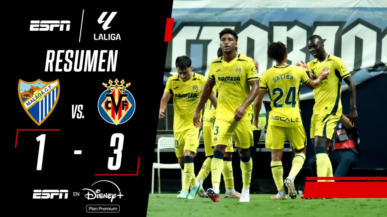 Villarreal le ganó a Málaga y consiguió su primera victoria en LaLiga