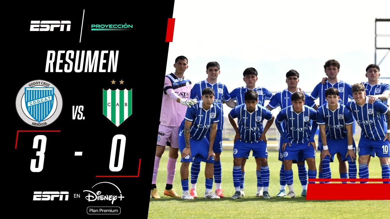 ¡Cómodo! Godoy Cruz venció a Banfield por goleada