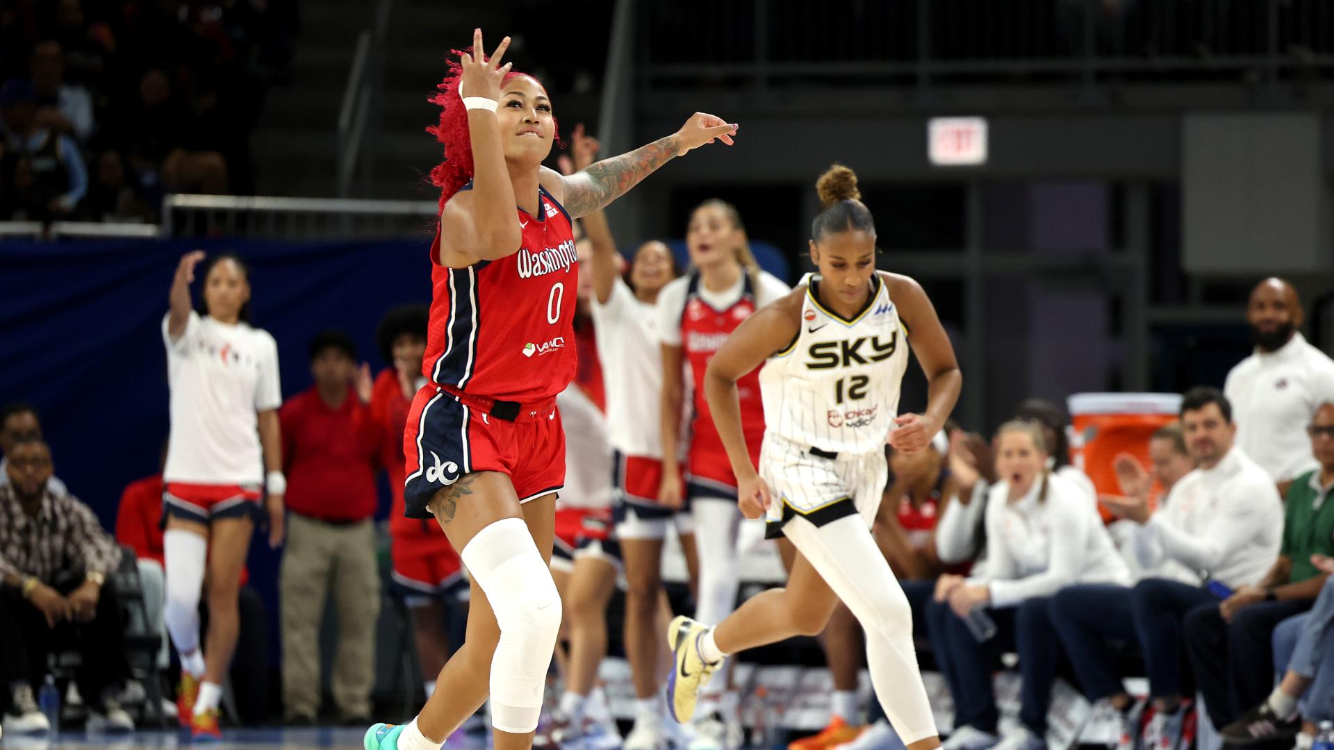 Shakira Austin lidera a Washington con 20 puntos en contundente victoria contra Chicago