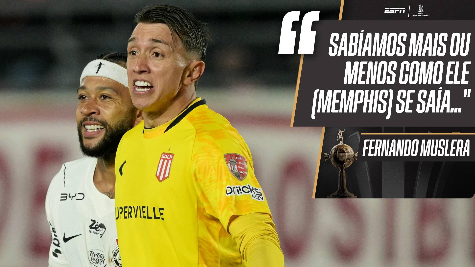Muslera revela 'estudo' para pegar pênalti de Memphis e dispara: 'Bateu mal'