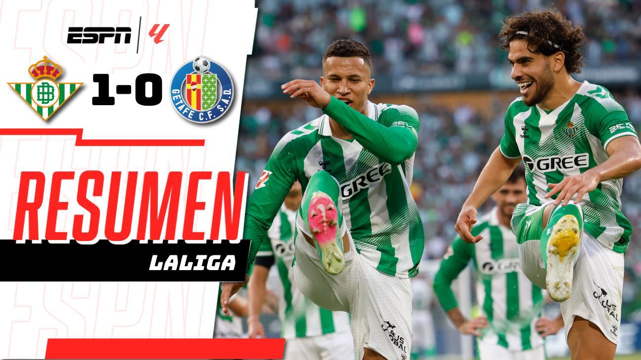 ¡Ez Abde firma la victoria del Real Betis 1-0 sobre el Getafe!