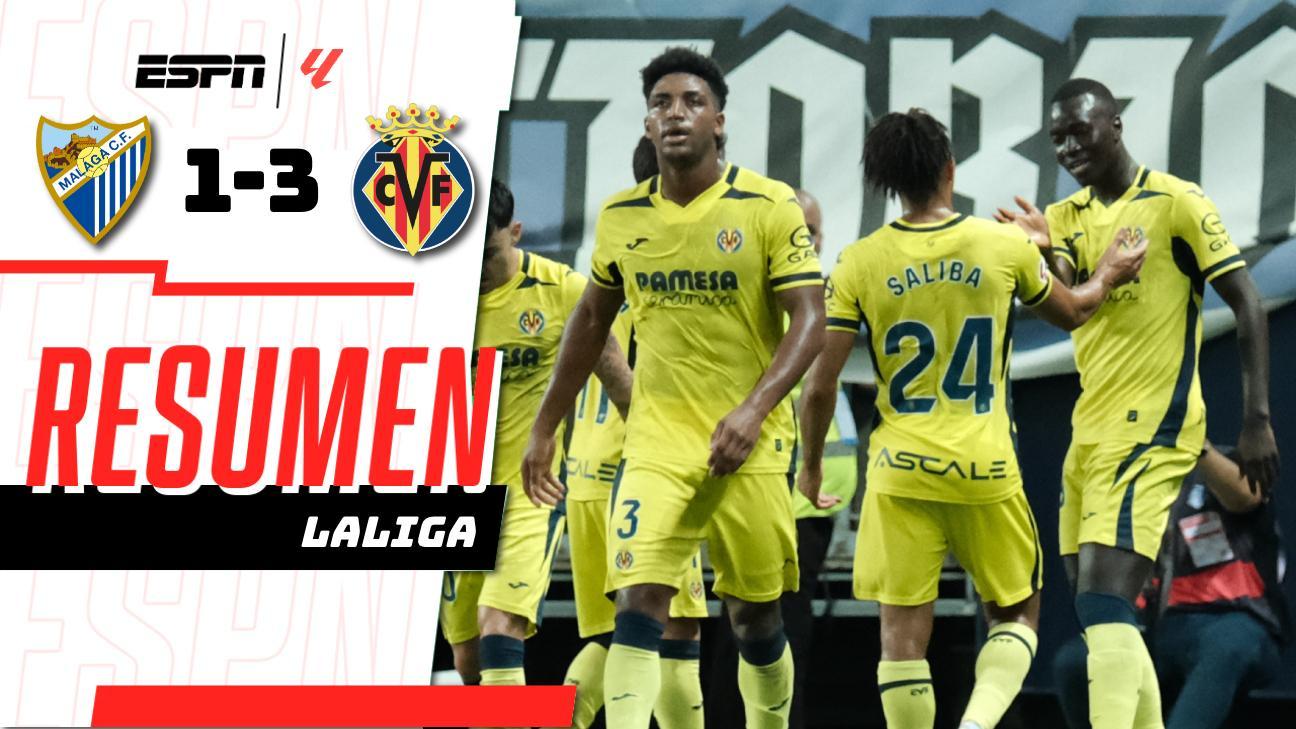 ¡El Villarreal remonta y vence 3-1 al Málaga!