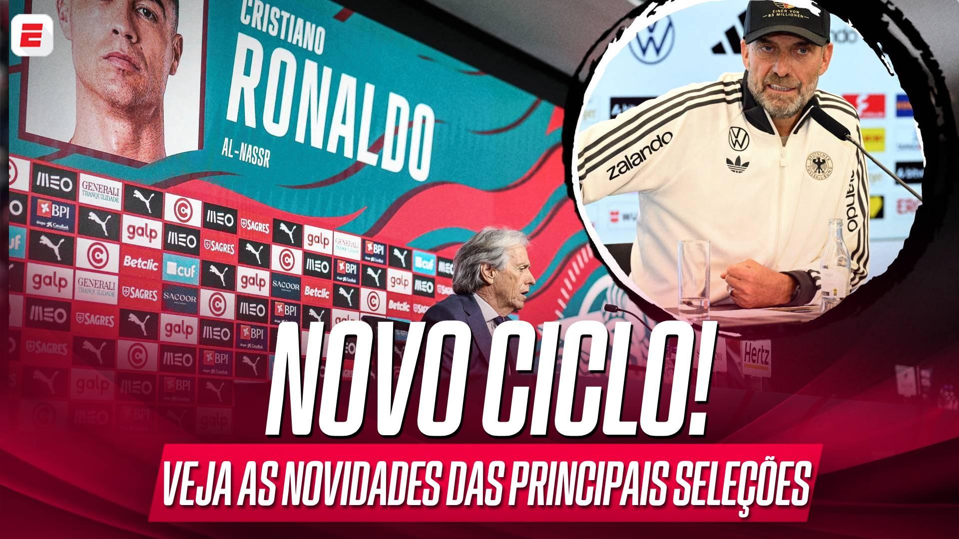 Jorge Jesus em Portugal, Zidane na França, Alemanha de Klopp... As novidades das seleções para a primeira Data Fifa pós-Copa