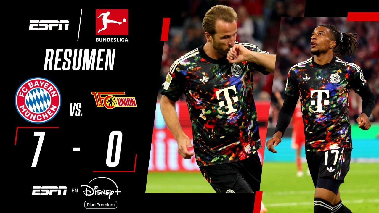 ¡Doblete de Harry Kane, hat-trick de Olise y goleada 7 a 0 de Bayern Munich!
