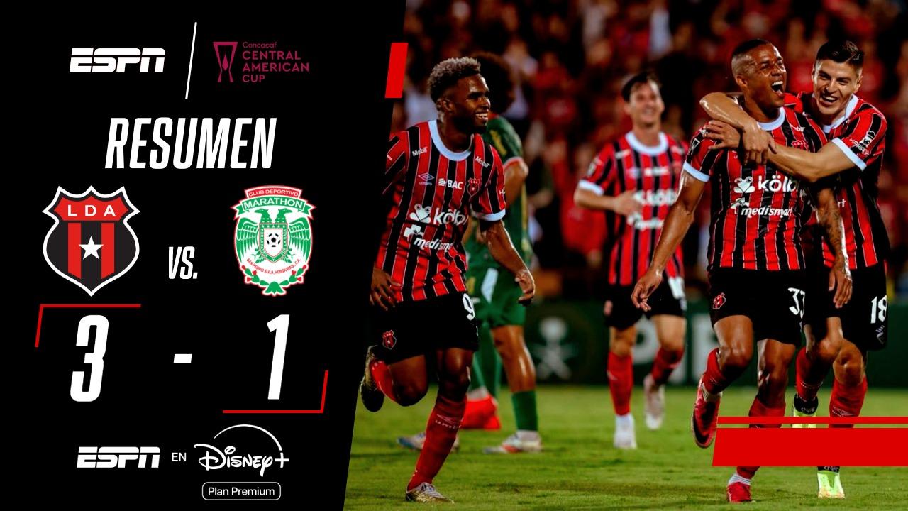 Alajuelense venció 3-1 a Marathon y está en semis de la Central American Cup