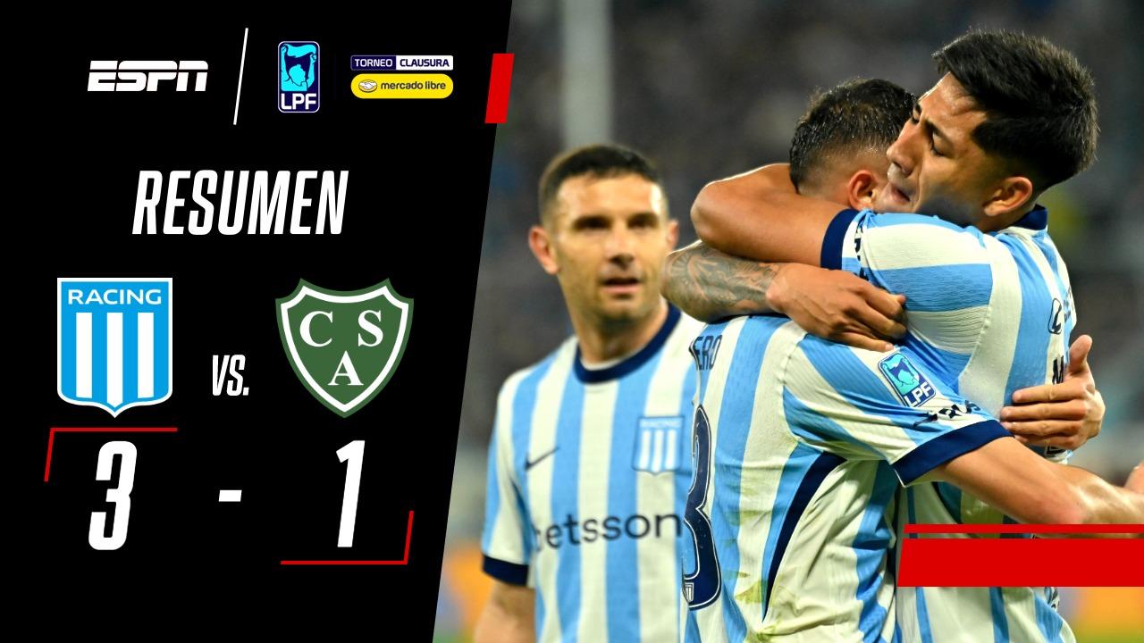 ¡Maravilla Martínez volvió a marcar y Racing cortó la sequía ante Sarmiento!