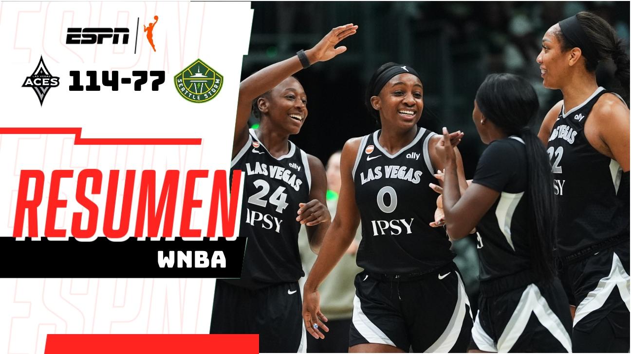 Jackie Young hace historia y Aces pasan por encima 114-77 de Storm