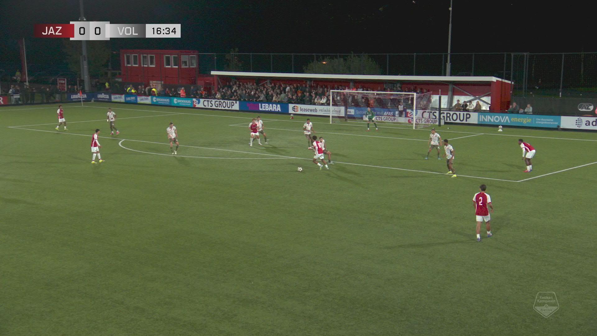 Van de Looi grijpt hard in na 30 minuten | Samenvatting Jong AZ - FC Volendam