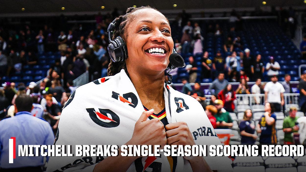 KELSEY MITCHELL DROPS 33 PTS & SETS WNBA SINGLE-SEASON SCORING RECORD | WNBA on ESPN