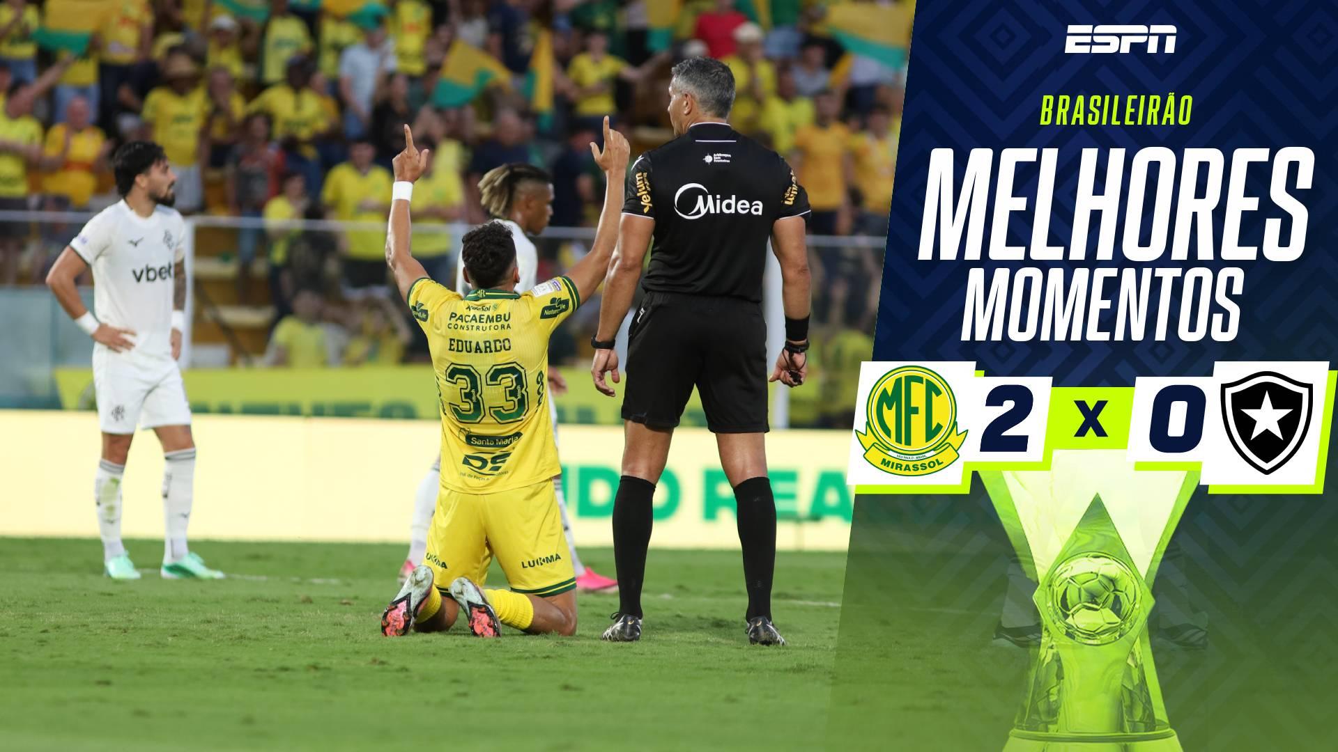 Mirassol vence com 'lei do ex' em estreia de Tite no Botafogo; melhores momentos