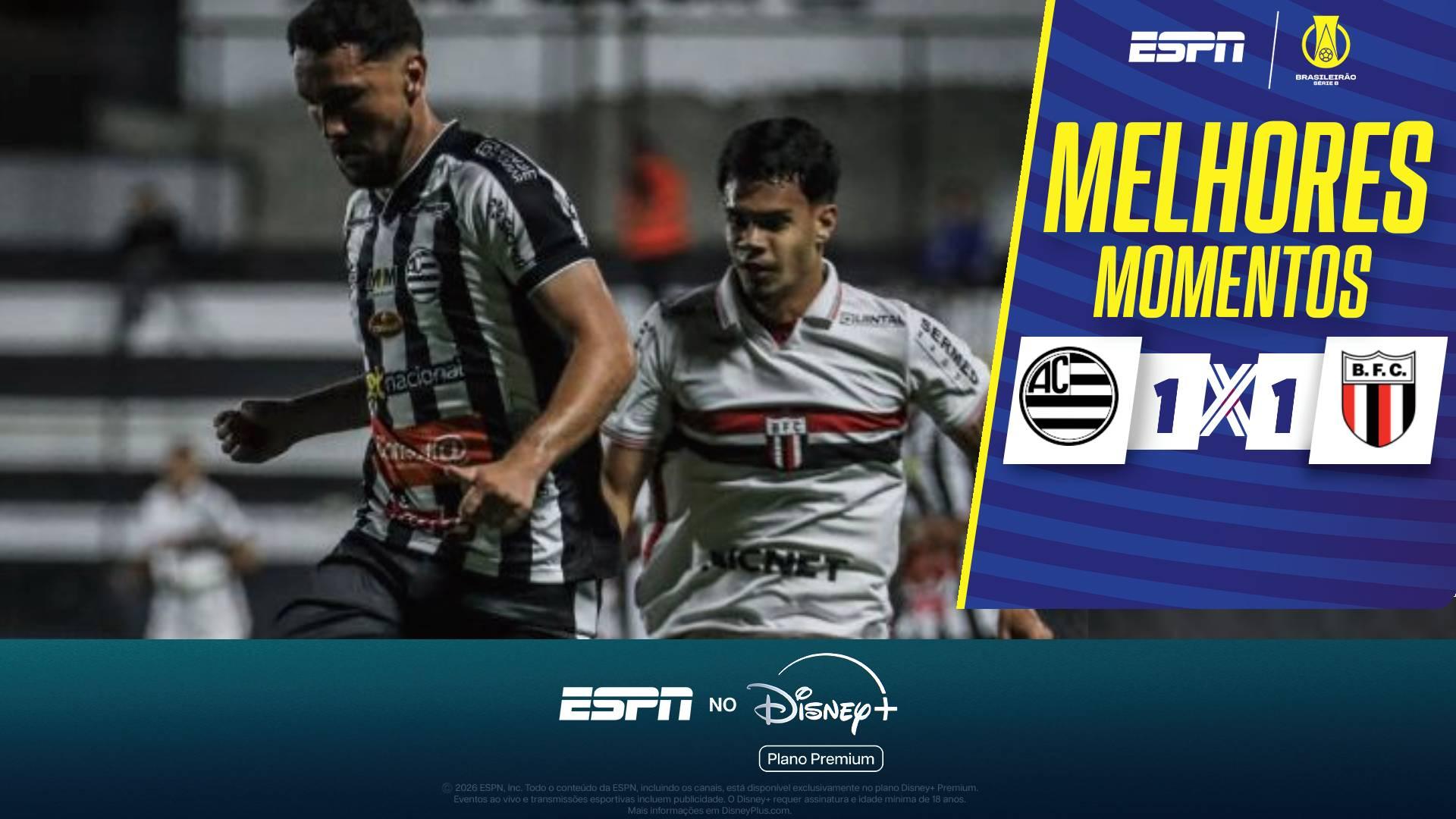 Athletic sai na frente com gol polêmico, mas leva empate do Botafogo-SP na Série B; veja melhores momentos