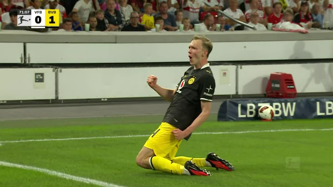 ¡Lo tuvo y no falló! Beier abrió el marcador ante Stuttgart