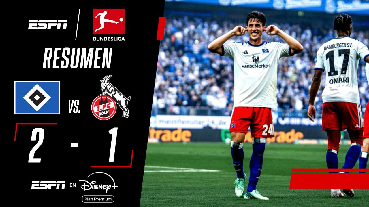 Con gol de Capaldo, Hamburgo venció a Colonia