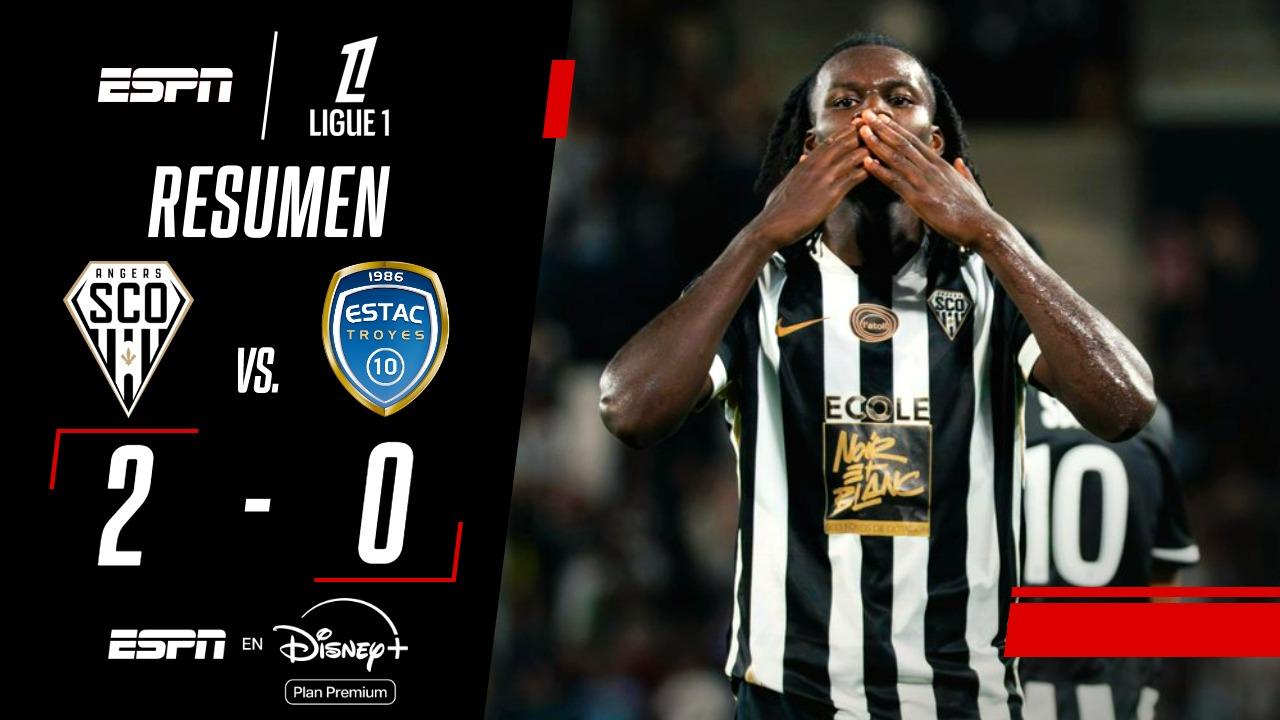 Angers logró un buen triunfo ante Troyes en la Ligue 1