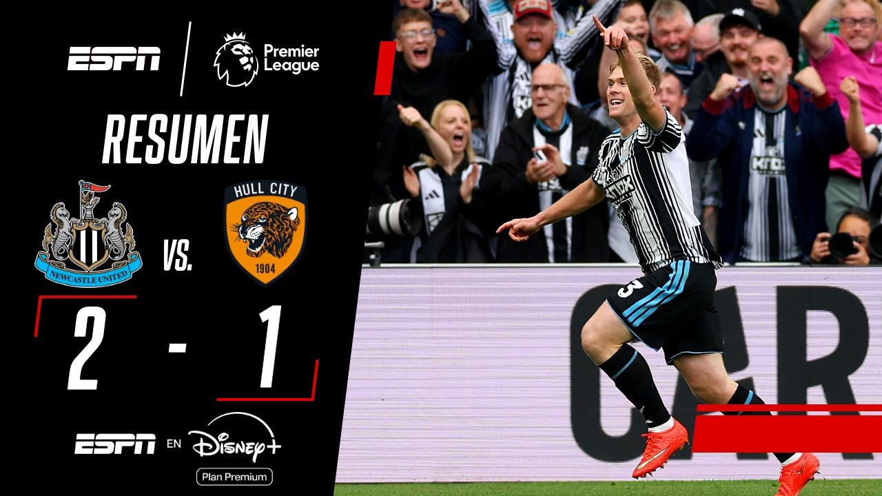 Newcastle se impuso ante Hull City y le propinó su primera caída en la Premier League