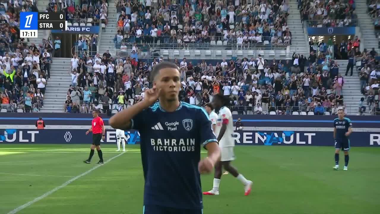 Insólito error en la salida del Racing de Estrasburgo y París FC aprovechó