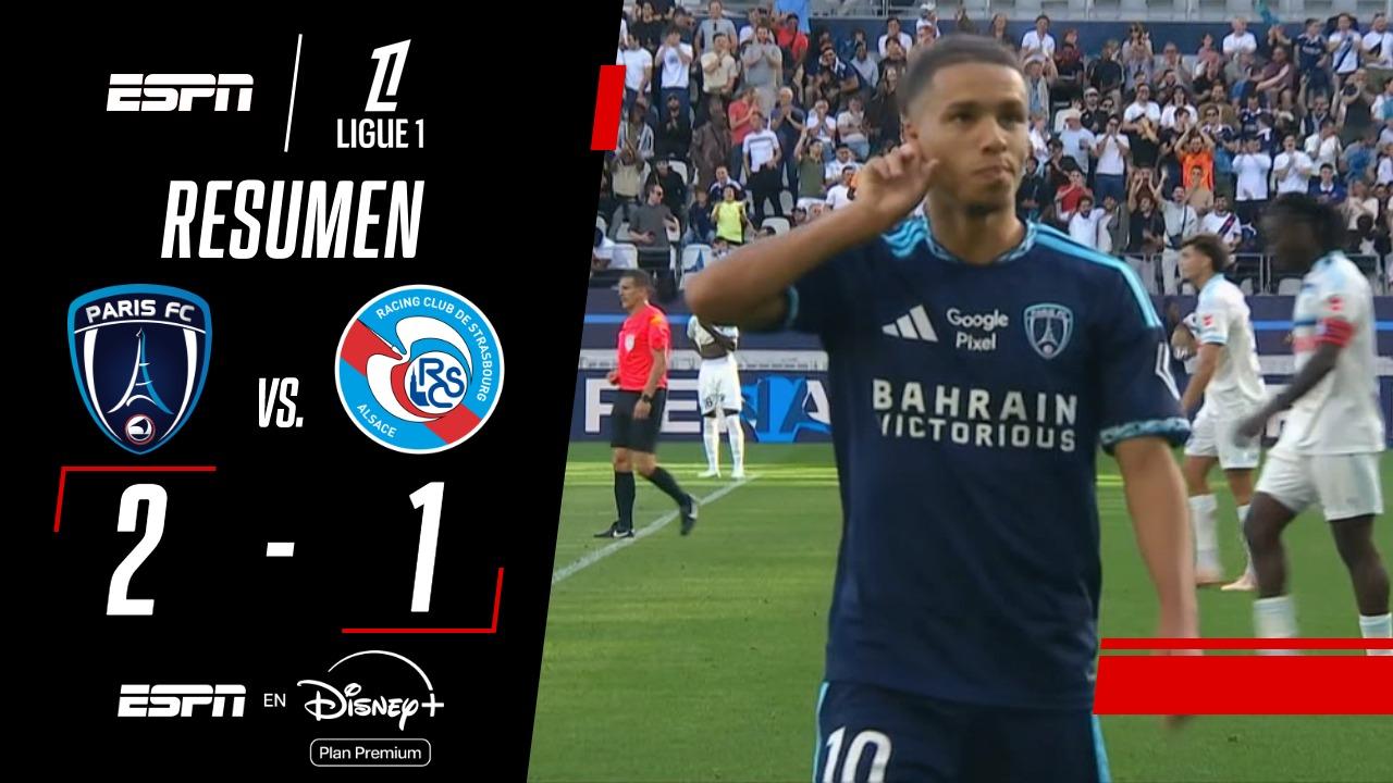 Paris FC venció 2-1 a Racing de Estrasburgo y se ilusiona con la liga