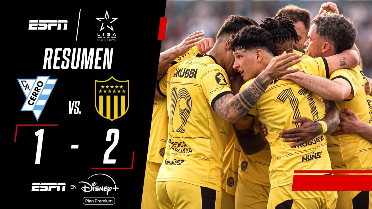 Peñarol fue más y venció 2-1 a Cerro
