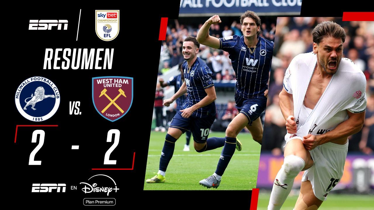 ¡Millwall y West Ham repartieron puntos en un partidazo por el Docker´s Derby!