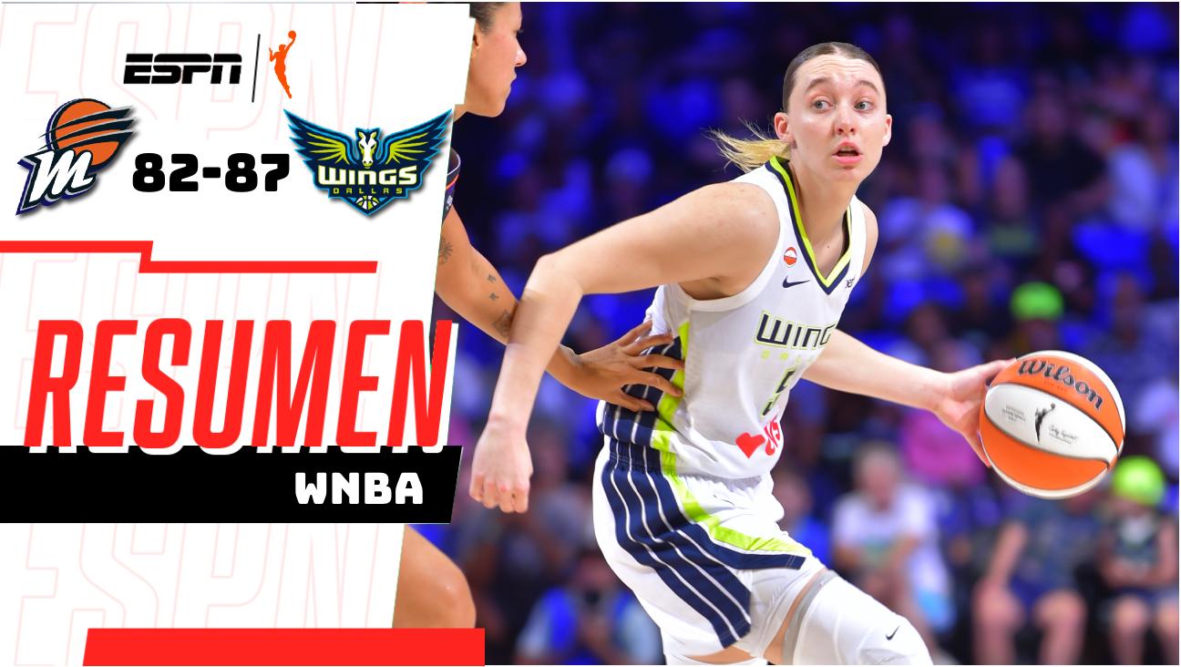 ¡Las Wings se imponen 87-82 ante Phoenix Mercury en Dallas!