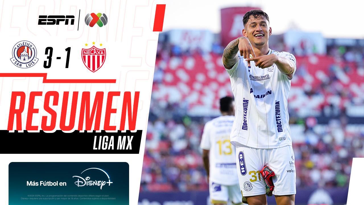 Atlético de San Luis 3-1 Necaxa | ¡San Luis remonto el marcador y vence a Necaxa de local! | Resumen