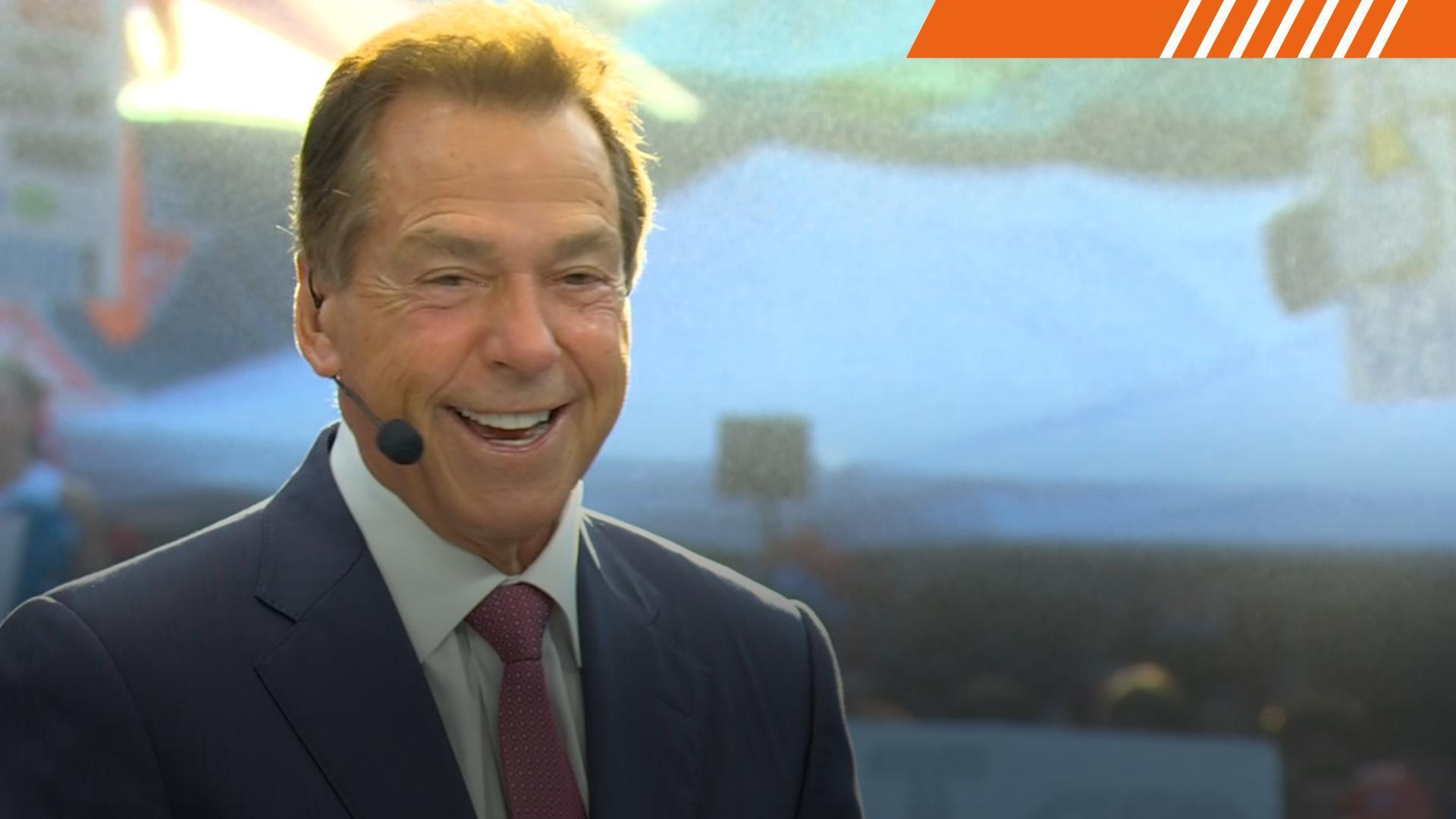 Nick Saban shrugs off boos on 'GameDay': 'I am used to getting booed in the SEC!'