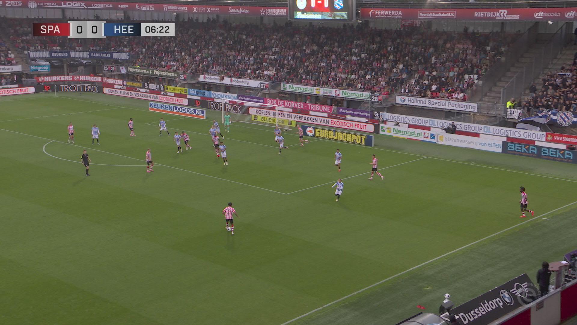 Dominantie komt van één zijde | Samenvatting Sparta Rotterdam - sc Heerenveen