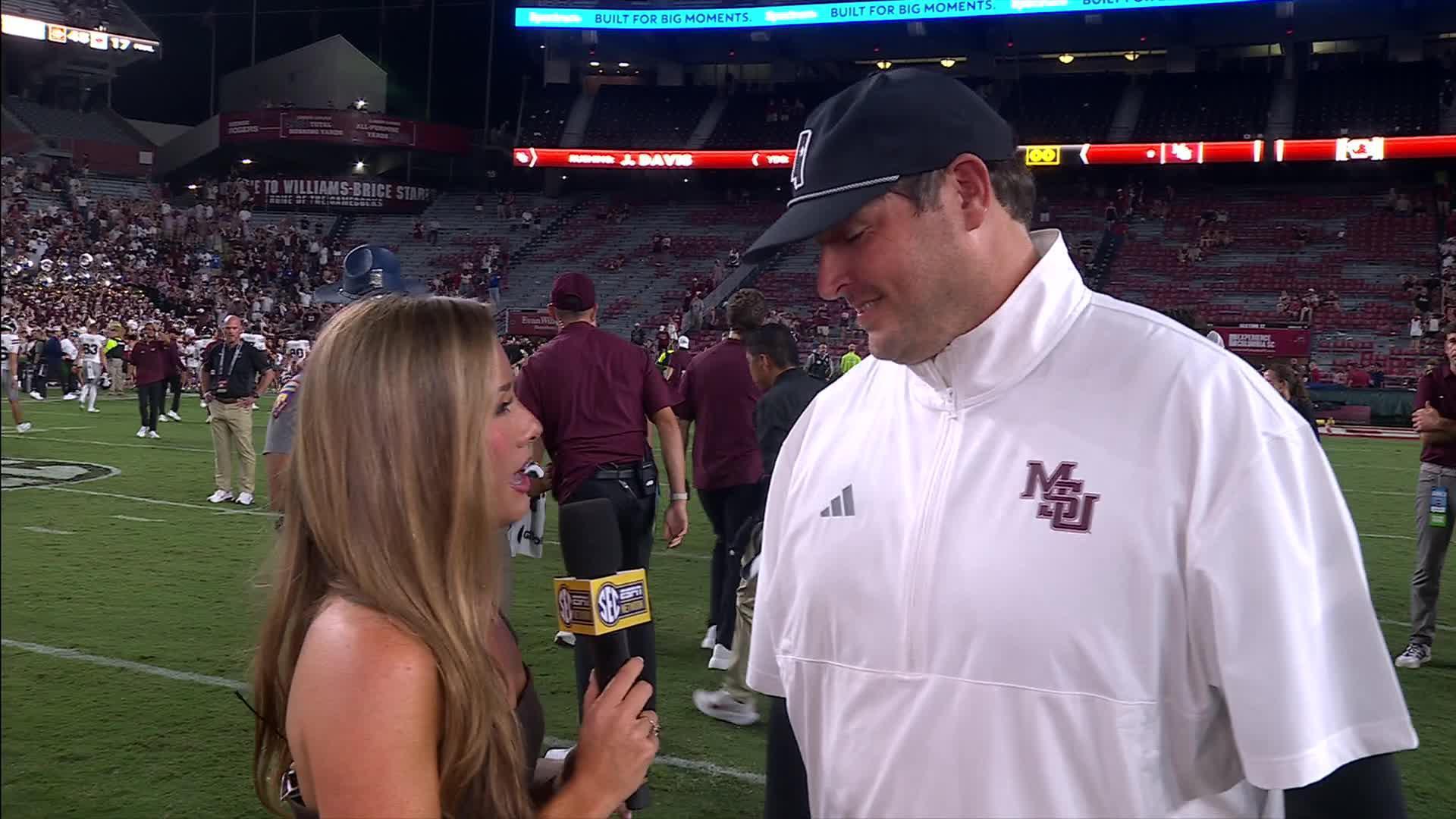 Taylor's four TDs rally Mississippi St. from 16-0 down to 41-34 win at South Carolina in SEC opener