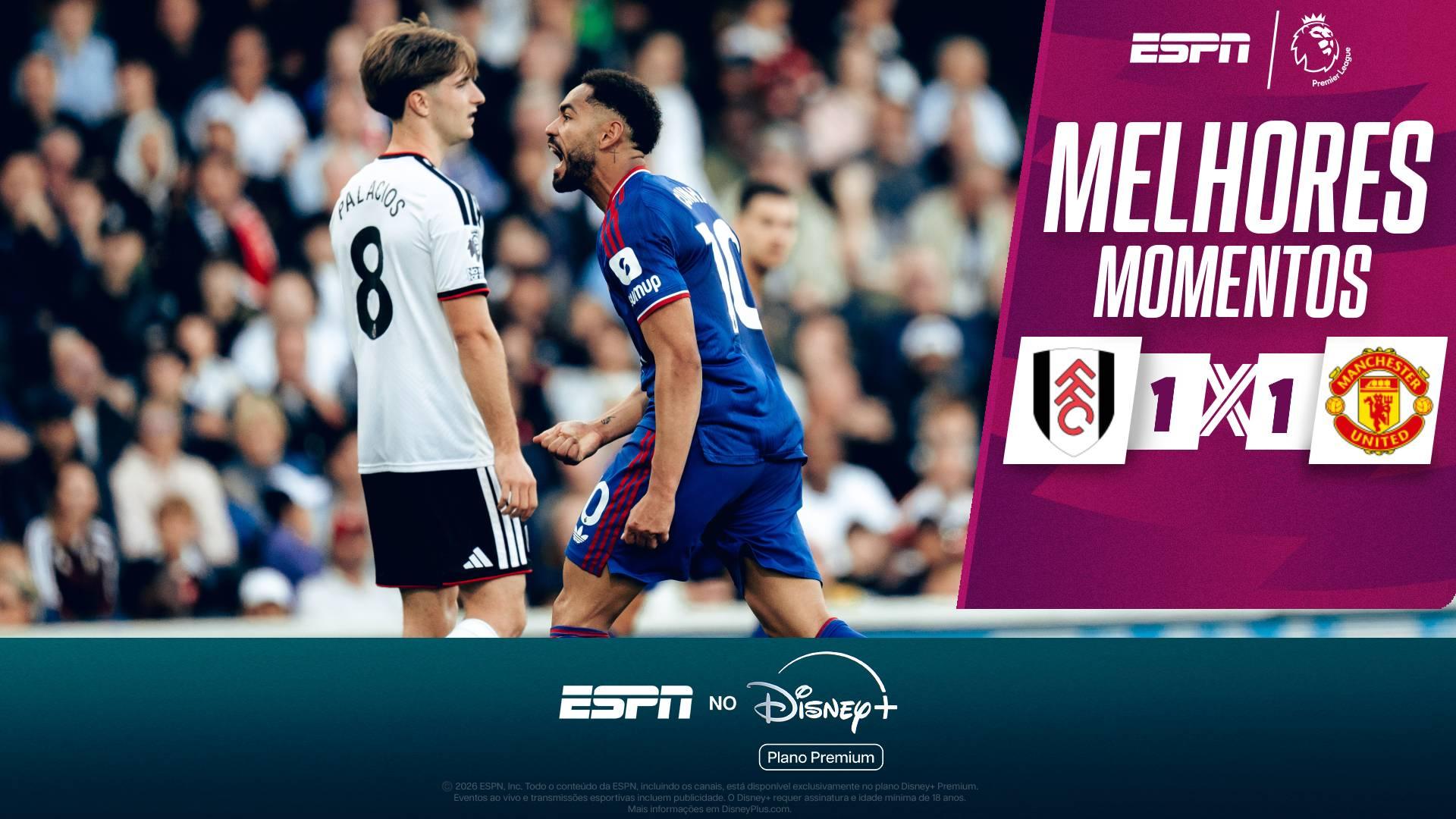 Matheus Cunha salva Manchester United da derrota para o Fulham no 'apagar das luzes'; VEJA melhores momentos