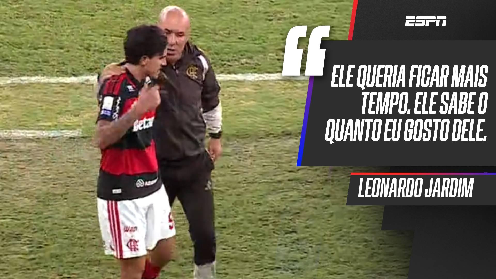 Jradim explica por que susbtituiu Pedro após atacante marcar em Flamengo x Red Bull Bragantino