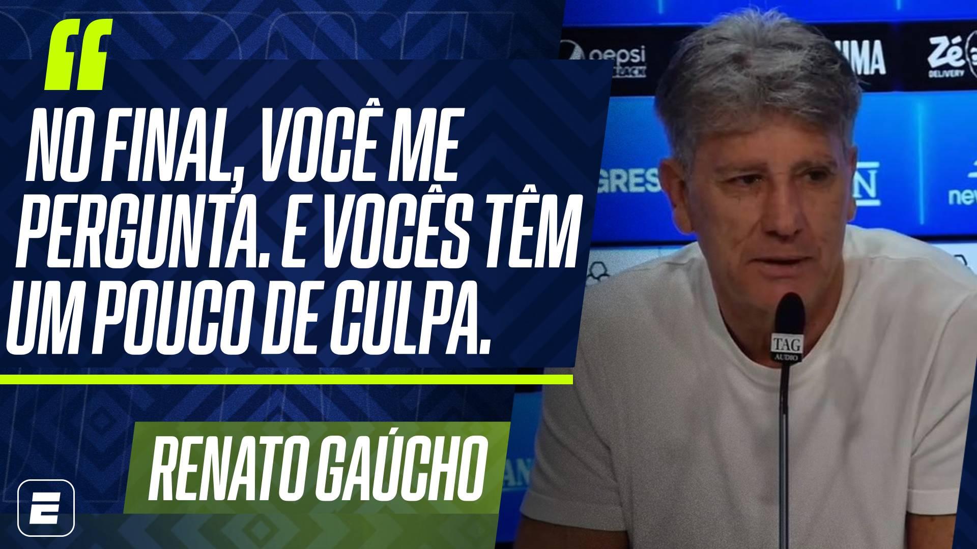 Após reestreia, Renato Gaúcho 'responde' sobre Grêmio no Z-4: 'Tenho a resposta, mas não quero dar'