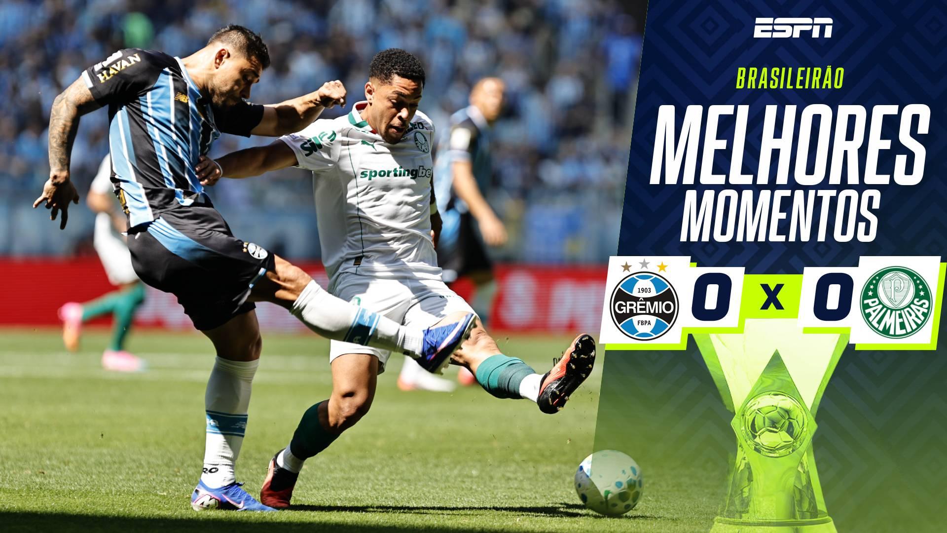 Weverton brilha, Palmeiras empata sem gols com o Grêmio e desperdiça chance de sonhar com liderança; melhores momentos